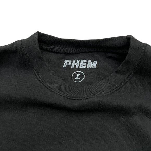 Phem Pheelings Graphic‎ Crewneck Sweatshirt Black Green L Concert Band Indie Pop - Picture 6 of 9